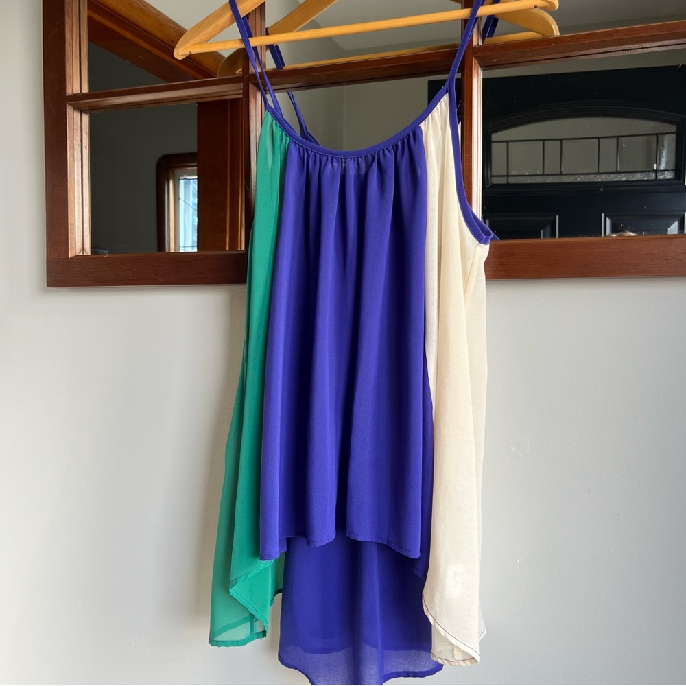 Colorblock Sleeveless Top